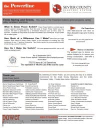 A page of the spring and summer newsletter