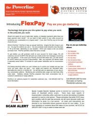 A page of information about flexpay