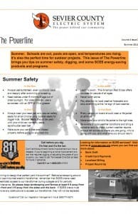 A page of information about the power line.