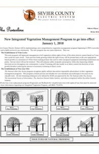 A page of the new vegetation management program.