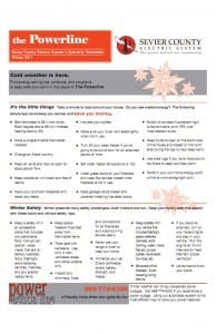 A page of information about the different types of winter weather.